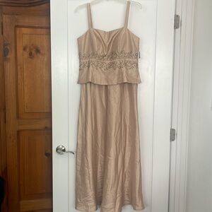 Gold Floor Length Dress